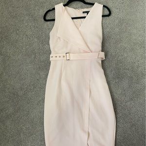 WhiteHouse Black Market Light Pink Wrap Dress